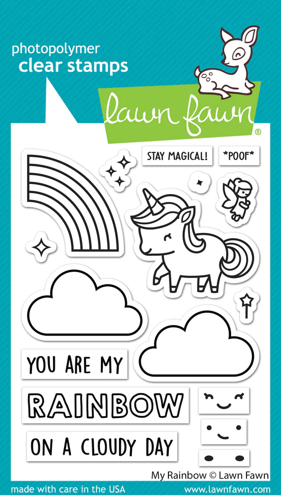 Stamps: Lawn Fawn-My Rainbow