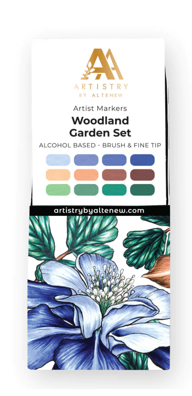 Coloring Tools: Altenew Artist Alcohol Markers-Woodland Garden (Set L)
