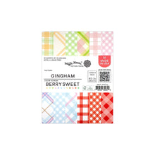 Load image into Gallery viewer, Paper: Specialty Paper: Berry Sweet Gingham Paper Pad-4.25”x5.5”
