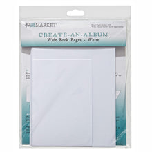 Load image into Gallery viewer, Mini Albums: 49 And Market Create-An-Album Wide Book Pages-White
