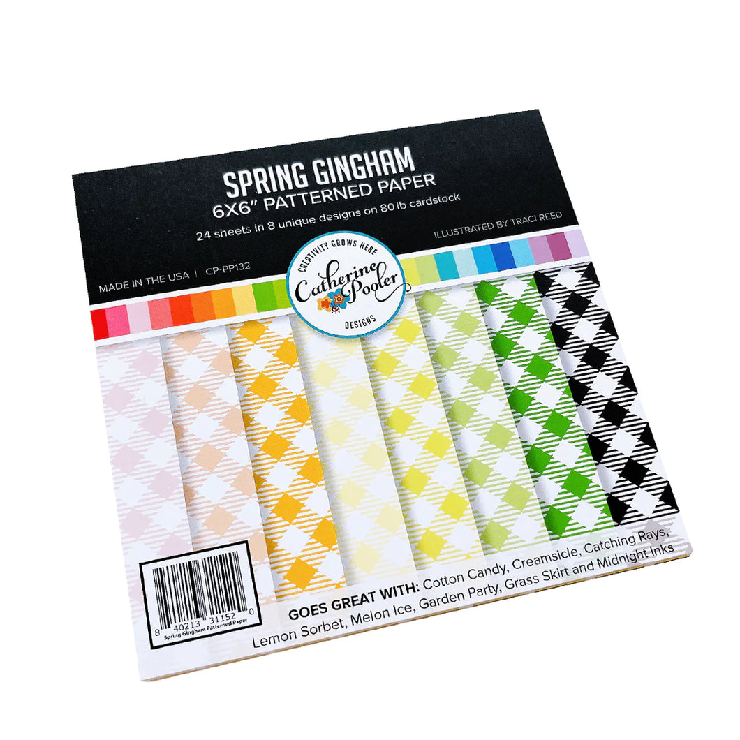 6x6 Paper: Catherine Pooler Designs-Spring Gingham