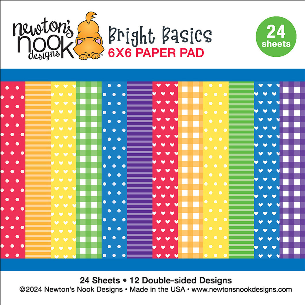 6x6 Paper: Newton’s Nook Designs-Bright Basics