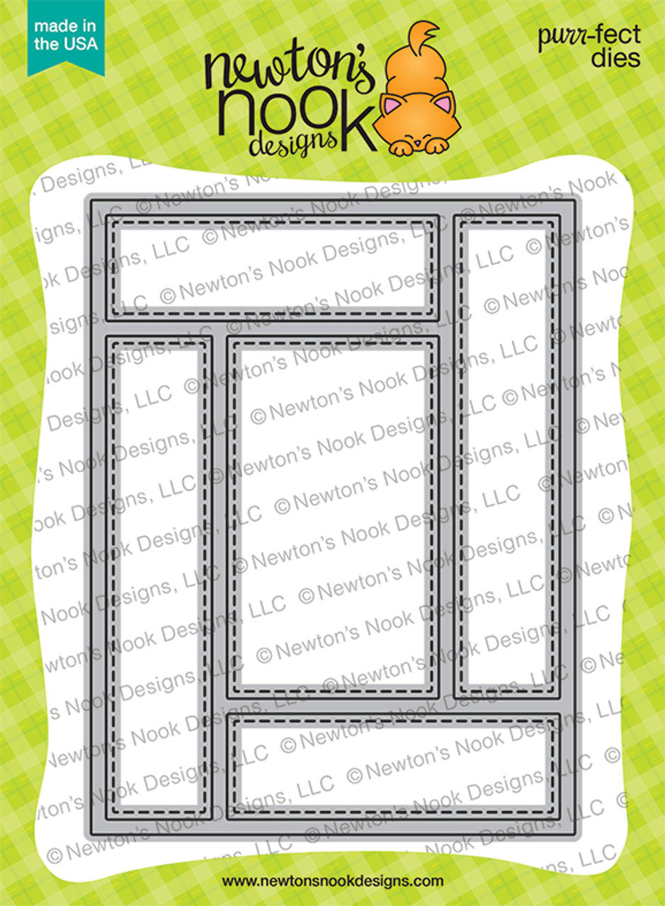 Dies: Newton’s Nook Designs-A2 Card Layout Die Set