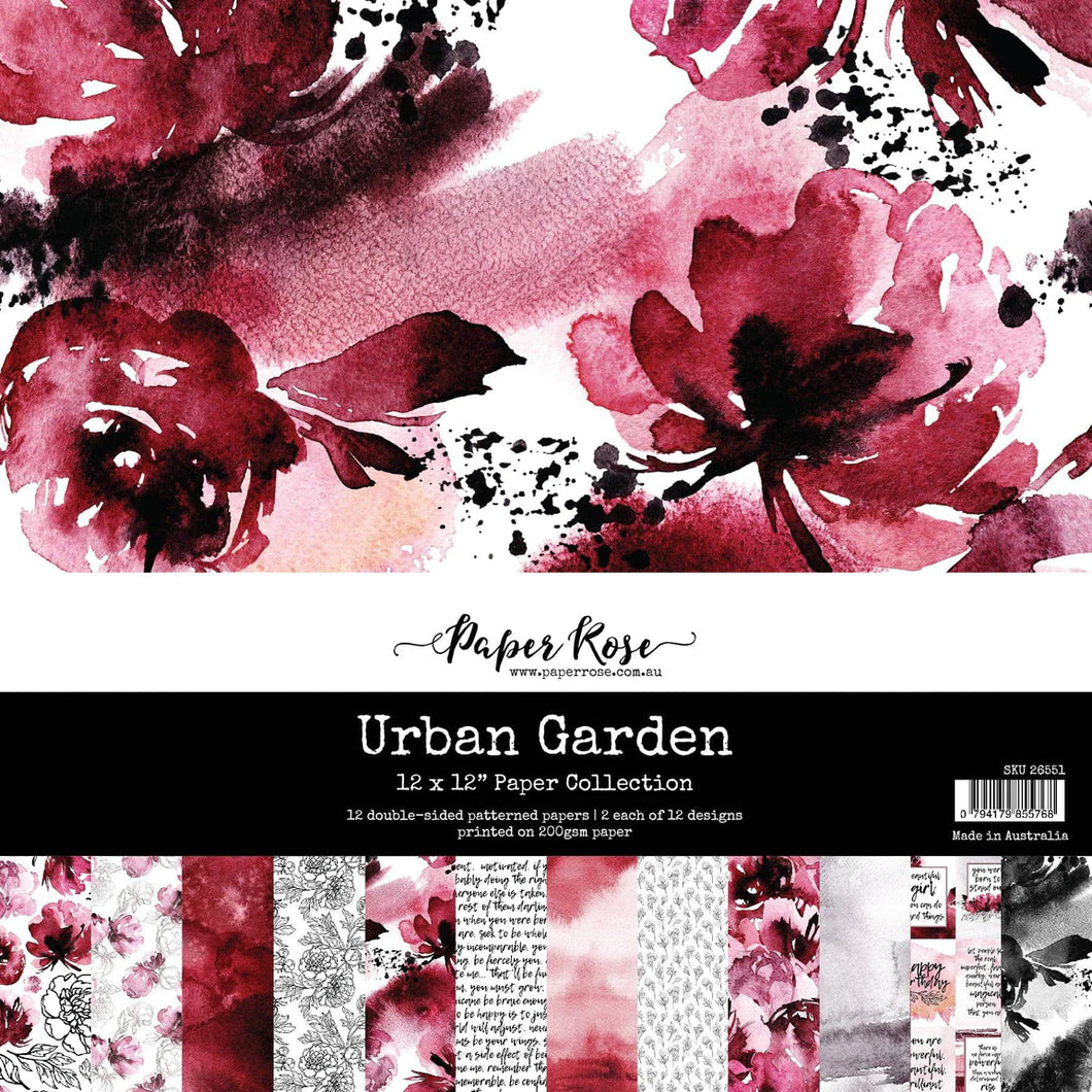 12x12 Paper: Paper Rose-Urban Garden