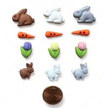 Load image into Gallery viewer, Embellishments: BUTTONS GALORE &amp; MORE-Bunny Fun Buttons

