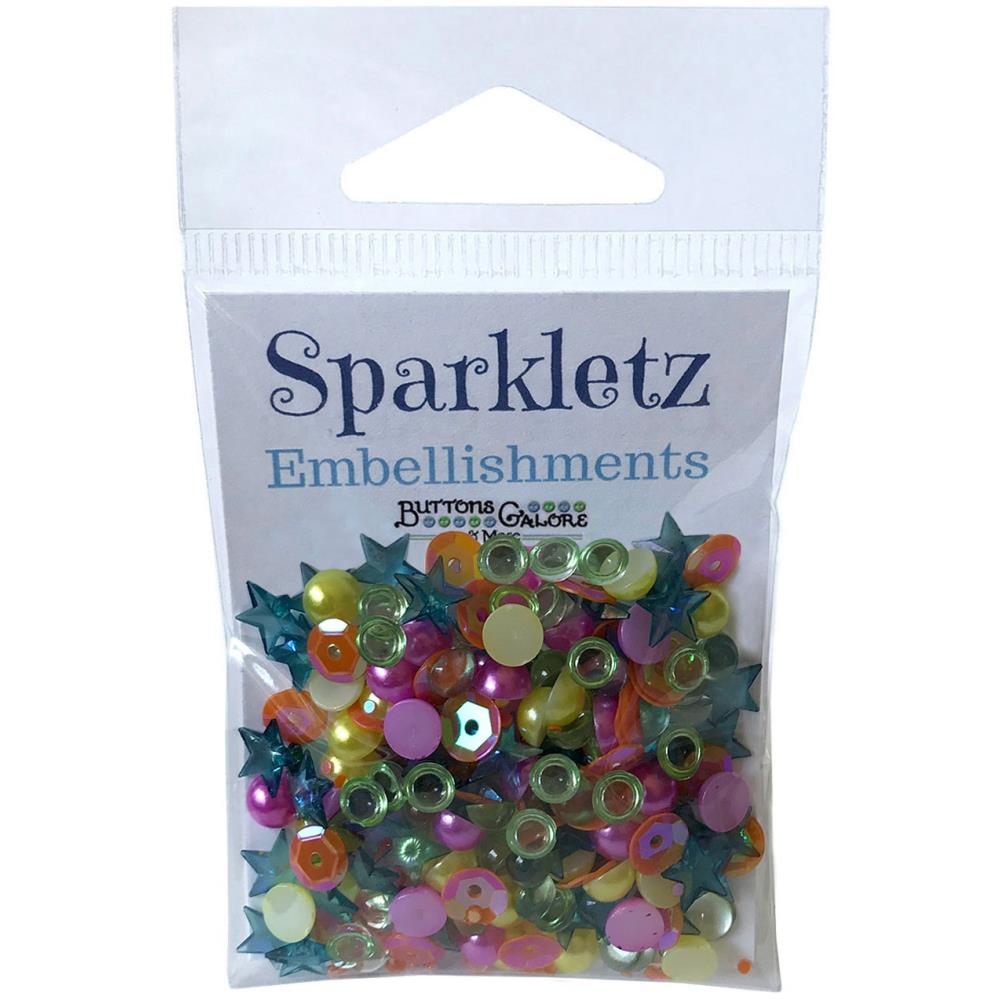 Embellishments: Buttons Galore Sparkletz Embellishment Pack 10g-Rainbow