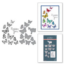 Load image into Gallery viewer, Better Press: Spellbinders-BUTTERFLY SWIRL PRESS PLATE &amp; DIE SET
