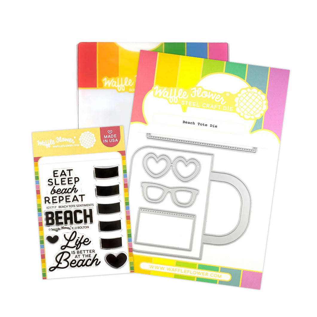 Stamp and Die Combo: Waffle Flower-Beach Tote Combo