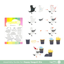 Load image into Gallery viewer, Dies: Waffle Flower-Happy Seagull Die
