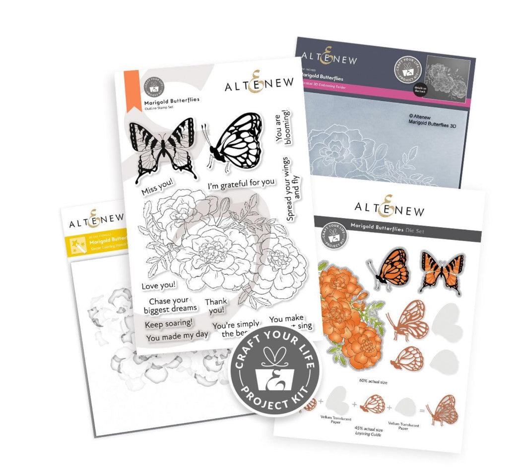 Craft Your Life Project Kit: Altenew-Marigold Butterflies