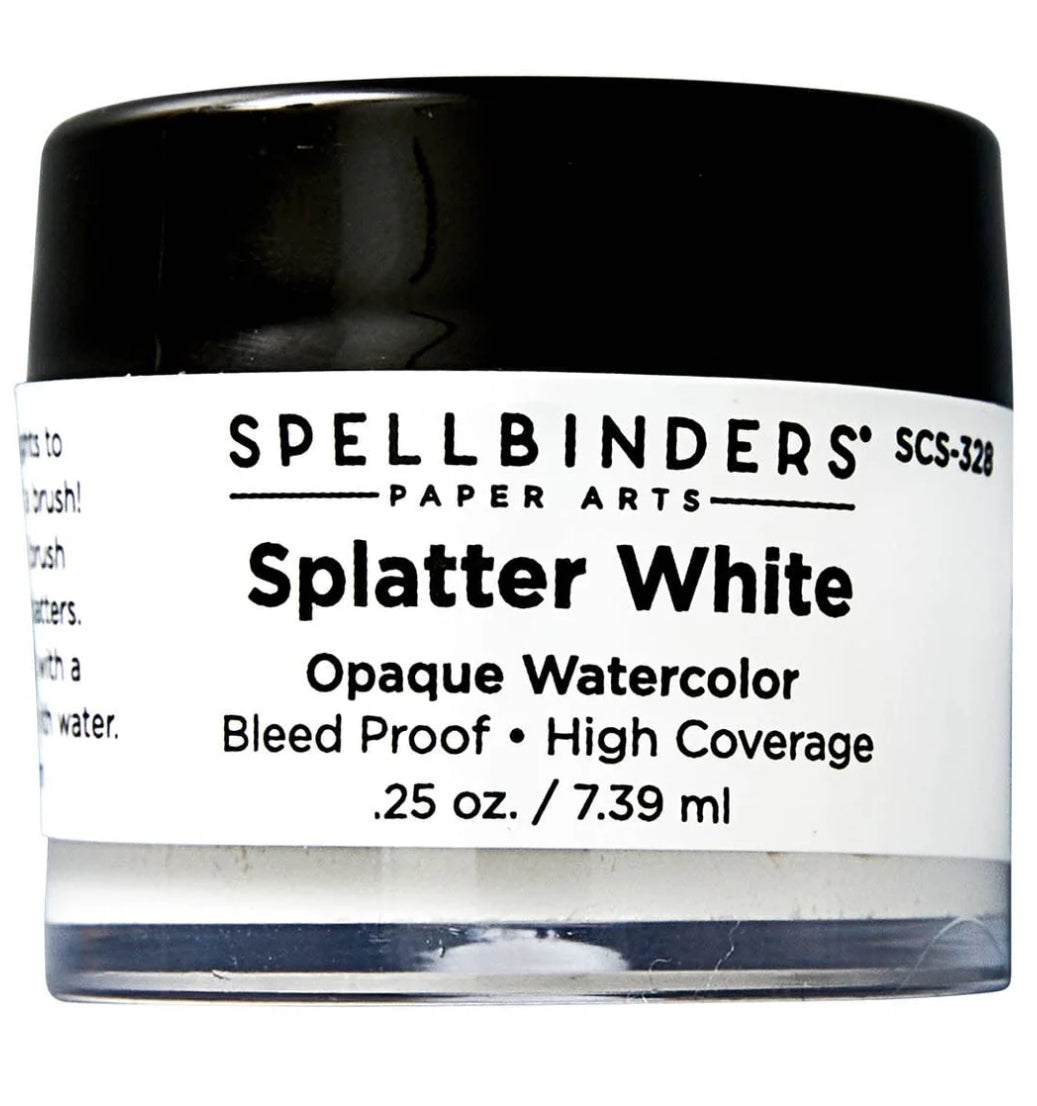 Coloring Tools: Spellbinders-Splatter White Opaque Watercolor