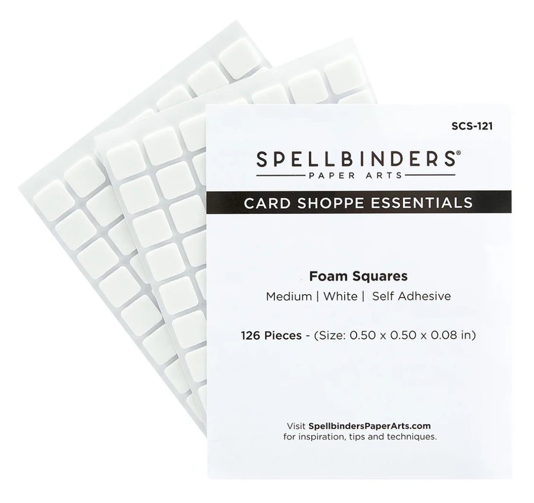 Adhesives: Spellbinders-Medium Foam Squares-White