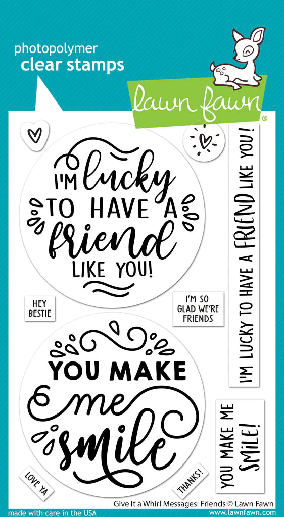 Stamps: Lawn Fawn-Give it a Whirl Messages: Friends