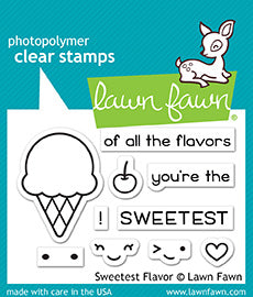 Stamps: lawn fawn-sweetest flavor
