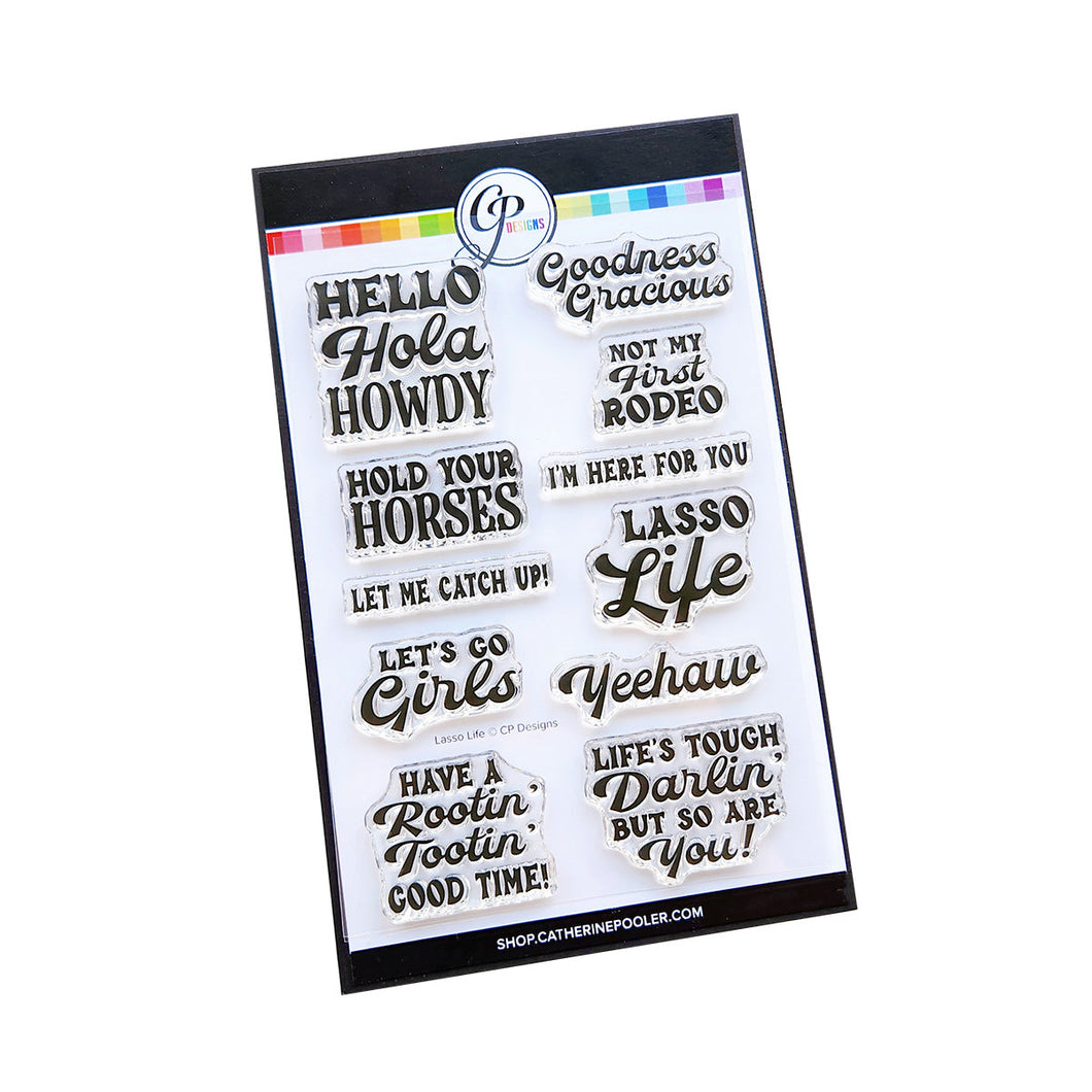 Stamps: Catherine Pooler Designs-Lasso Life Sentiments Stamp Set