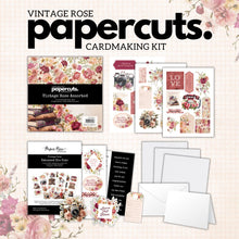 Load image into Gallery viewer, Card Kit: Paper Rose Studio-PAPERCUTS CARDMAKING KIT - VINTAGE ROSE PAPERCUTS KIT
