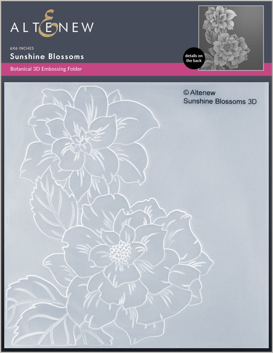 Embossing Folder: Altenew-Sunshine Blossoms-3D Embossing Folder