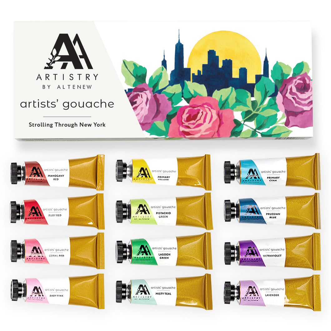 Coloring Tools: Altenew-Artists' Gouache Set - Strolling Through New York
