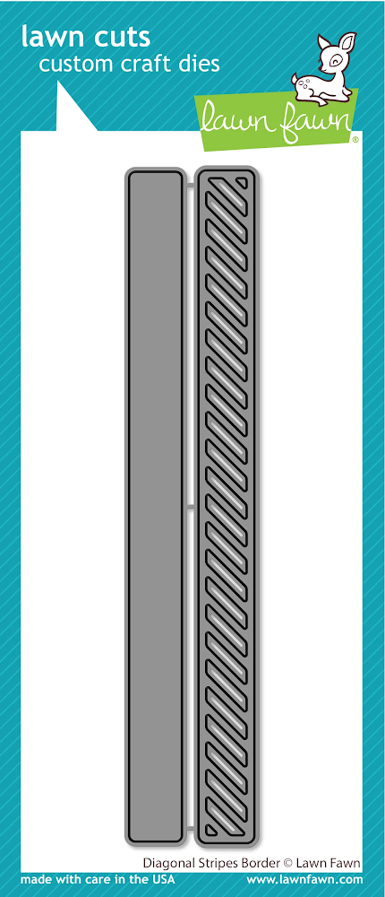 Dies: Lawn Fawn-Diagonal Stripes Border