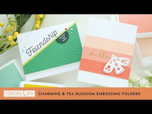 Load and play video in Gallery viewer, Embossing Folders: Concord &amp; 9th-Tea Blossom Embossing Folder
