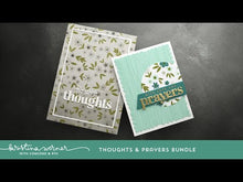 Load and play video in Gallery viewer, Stamps: Kristina Werner with C&amp;9-Thoughts and Prayers Stamp Set
