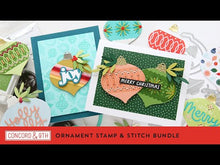 Load and play video in Gallery viewer, Stamps: Concord &amp; 9th-ORNAMENT STAMP &amp; STITCH STAMP SET
