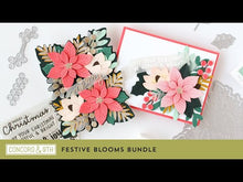 Load and play video in Gallery viewer, Stamps: Concord &amp; 9th-FESTIVE BLOOMS STAMP SET
