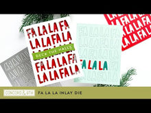 Load and play video in Gallery viewer, Dies: Concord &amp; 9th-FA LA LA INLAY DIE
