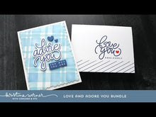 Load and play video in Gallery viewer, Stamps: Kristina Werner with C&amp;9-Love And Adore You
