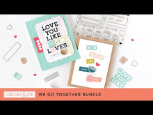 Load and play video in Gallery viewer, Stamps: Concord &amp; 9th-We Go Together Stamp Set
