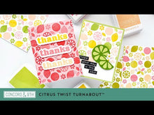 Load and play video in Gallery viewer, Turnabout™ Products: Concord &amp; 9th-Citrus Twist Turnabout™ Stamp Set
