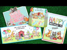 Load and play video in Gallery viewer, Stamps: Lawn Fawn-Yappy Birthday Add-On
