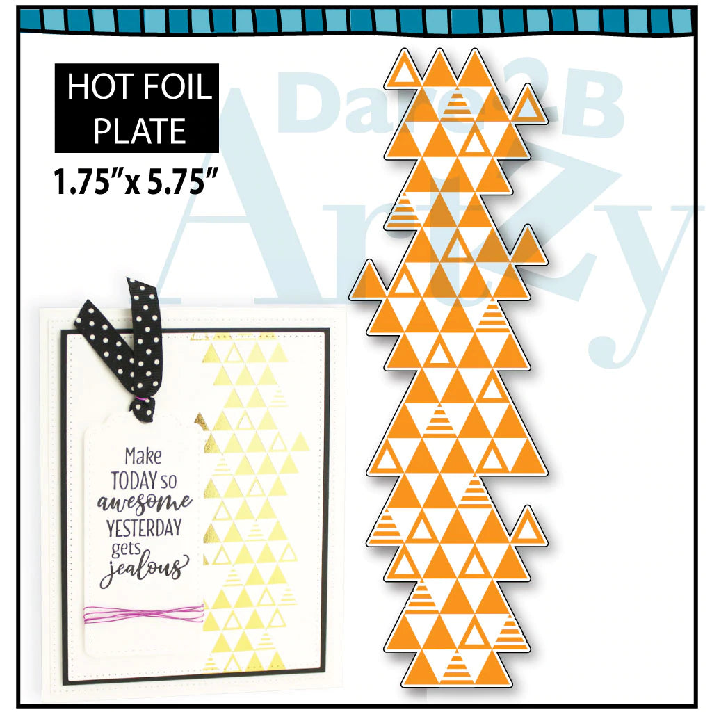 Hot Foil: Dare 2B Artzy-Triangle Accent Hot Foil Plate