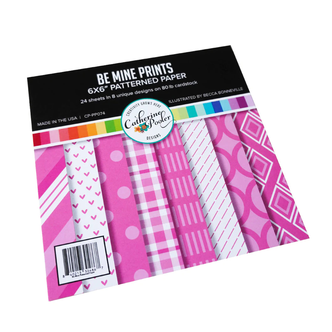 6x6 Paper: Catherine Pooler Designs-Be Mine Prints Patterned Paper