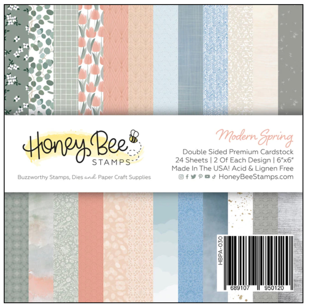6x6 Paper: Honeybee Stamps-Modern Spring