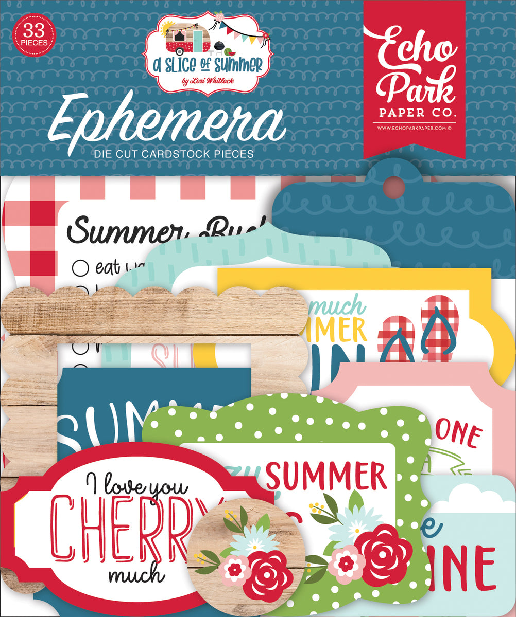 Embellishments: Echo Park-Ephemera Die Cut Cardstock Pack