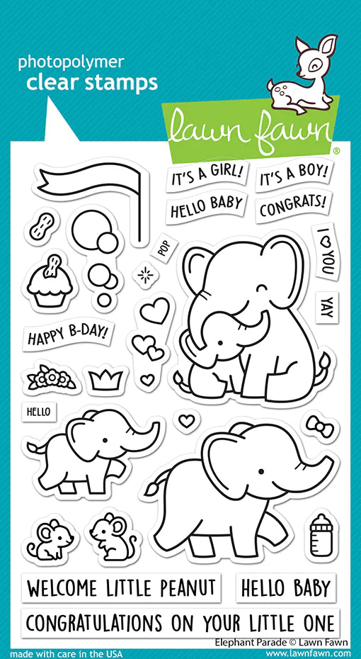 Stamps: Lawn Fawn Elephant Parade