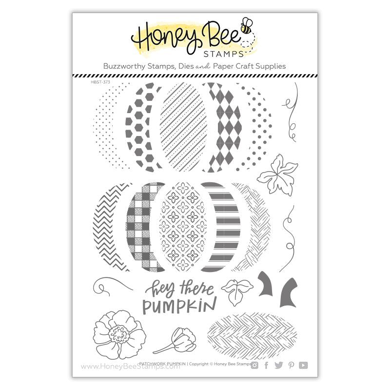 Stamps: HoneyBee Stamps-Patchwork Pumpkin