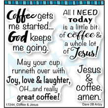 Load image into Gallery viewer, Stamps: Dare 2B Artzy-Coffee &amp; Jesus
