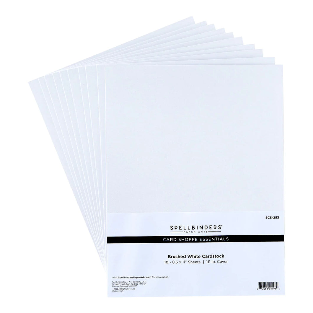 Specialty Paper: Spellbinders Brushed White Cardstock – Purple Pinky  Promises