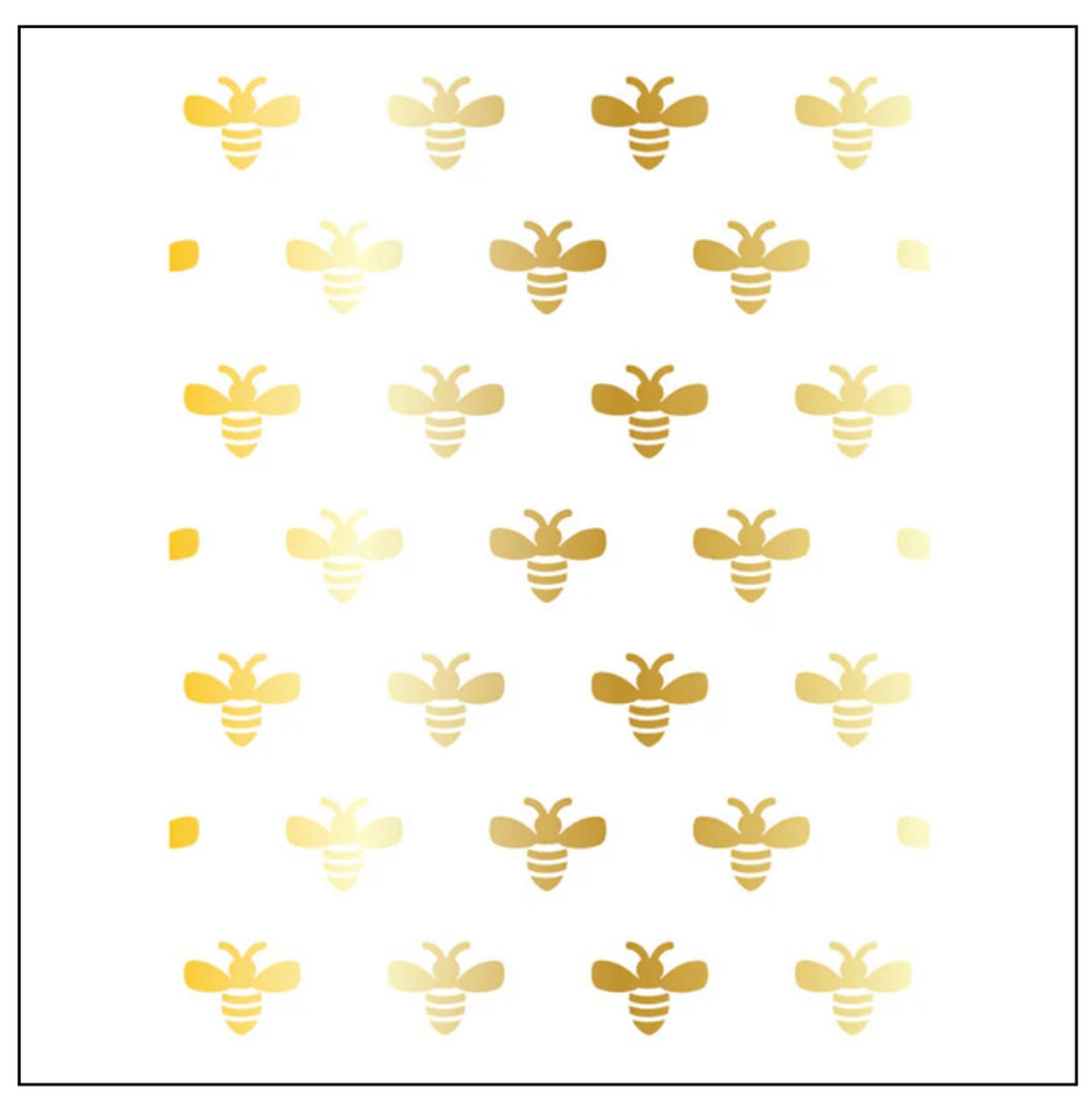 Hot Foil: Honey Bee Stamps-Bees A2 | Hot Foil Plate