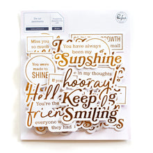 Load image into Gallery viewer, Embellishments: Pinkfresh Studio-Foiled Sentiments 3
