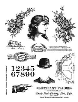 Tim Holtz® Stampers Anonymous - Cling Mount Stamps - Ladies & Gentleman