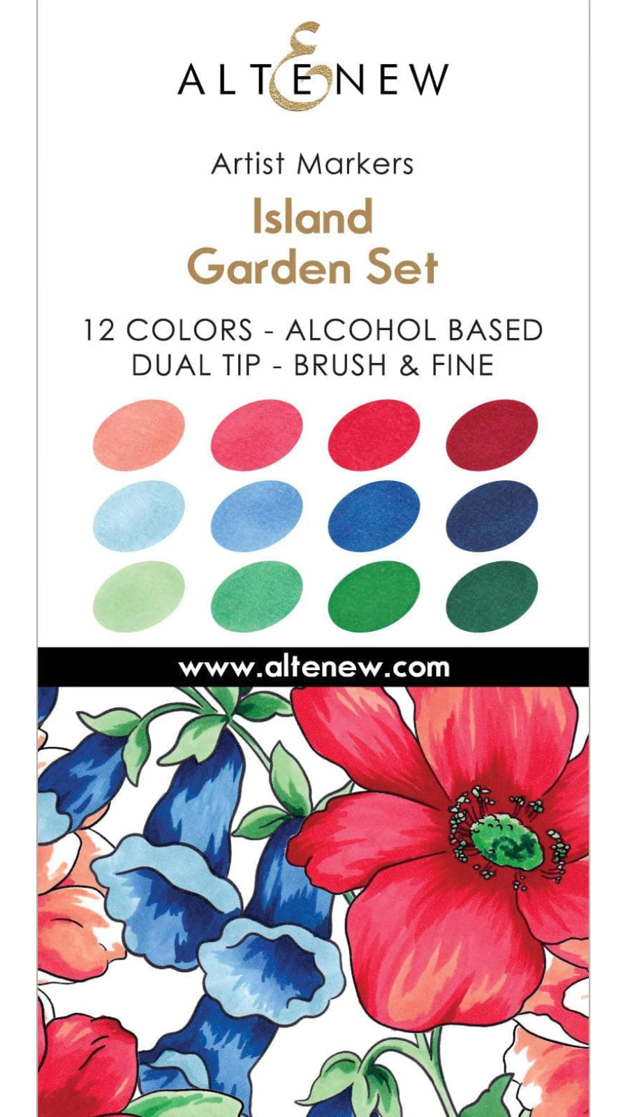 Coloring Tools: Altenew Alcohol Artist Markers-Island Garden Set