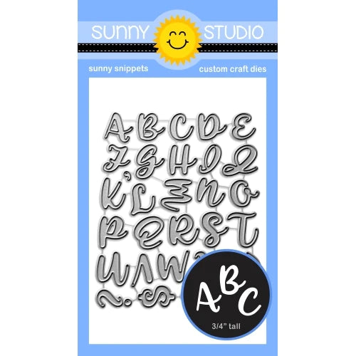 Dies: Sunny Studio-HAYLEY UPPERCASE ALPHABET DIES