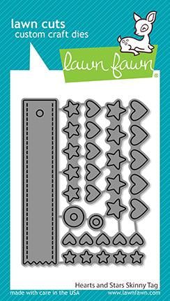 Dies: Hearts and Stars Skinny Tag