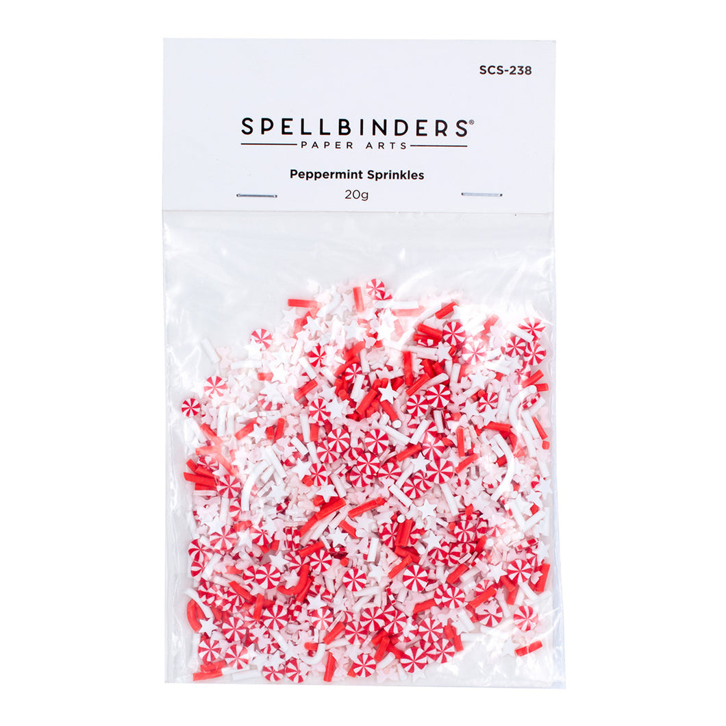 Embellishments: Spellbinders-Peppermint Sprinkles