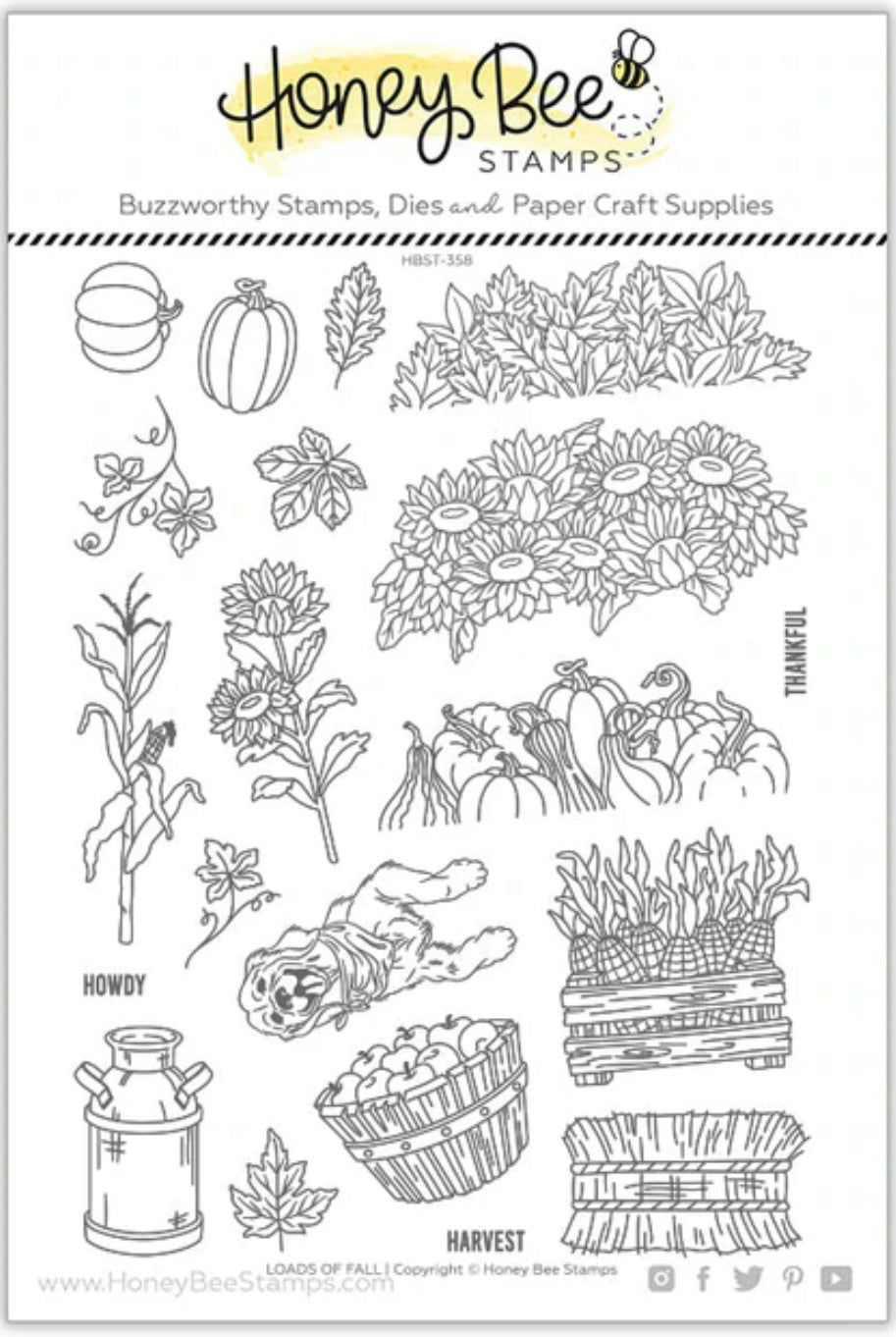 Stamps: Honey Bee Stamps-Loads of Fall