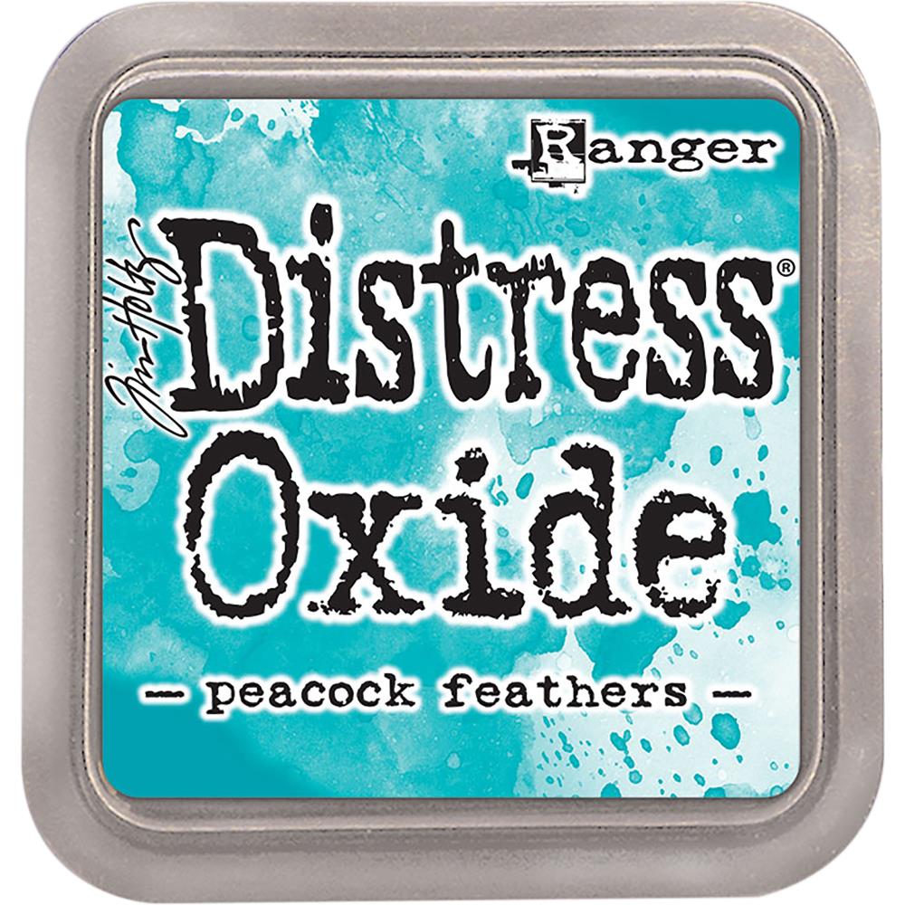 Ink: Tim Holtz Distress Oxides Ink Pad-Peacock Feathers