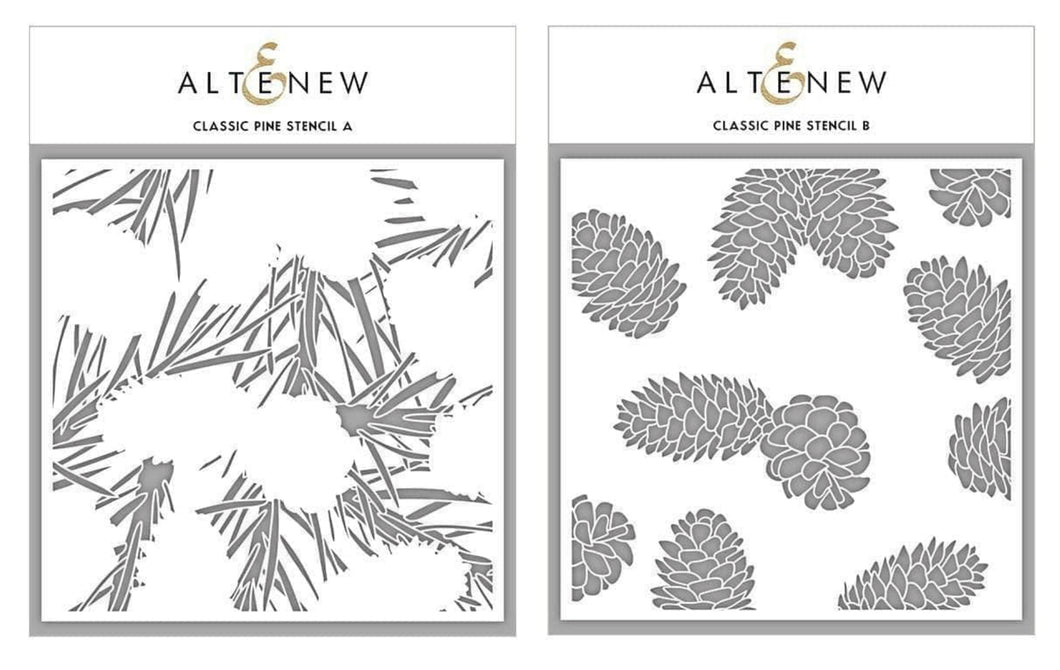Stencils: Altenew-Classic Pine Stencil A and B